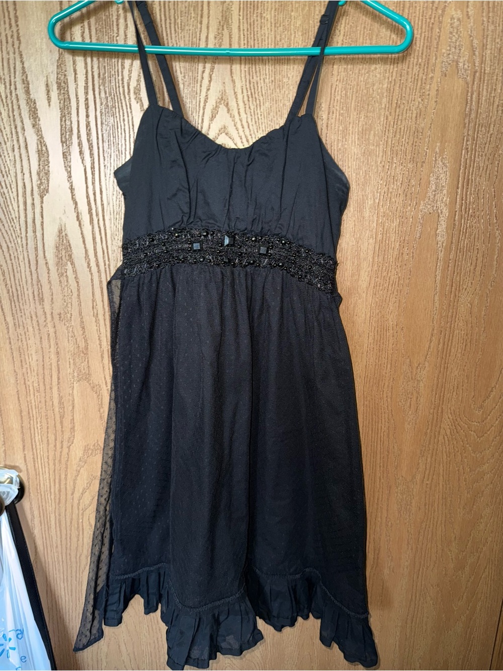 Y2K black dress
